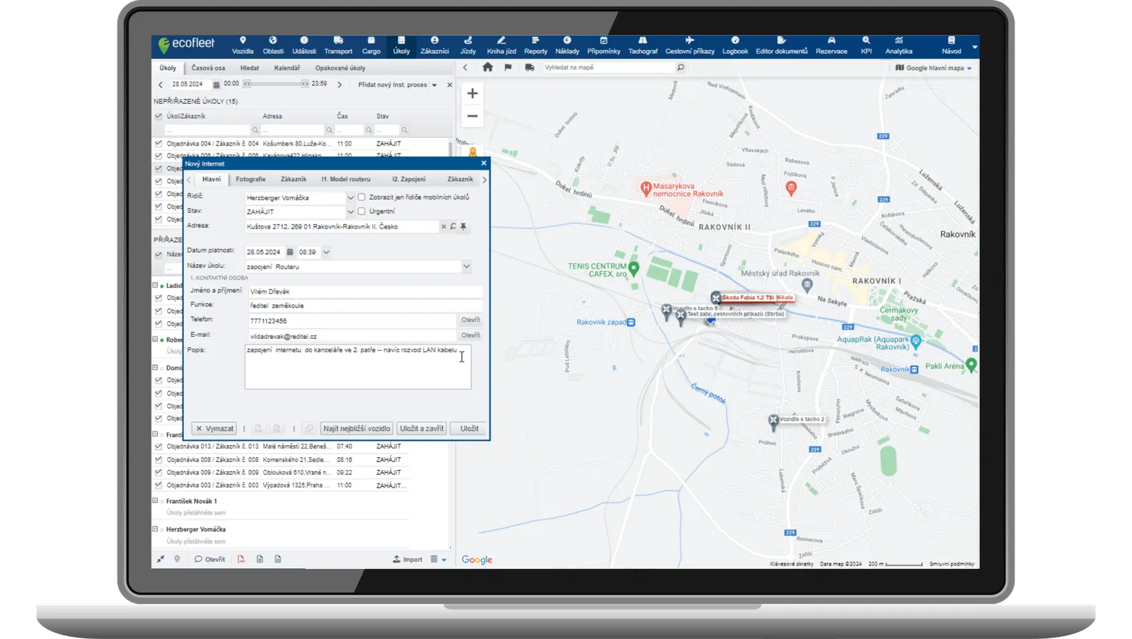 Řízení úkolů v terénu
